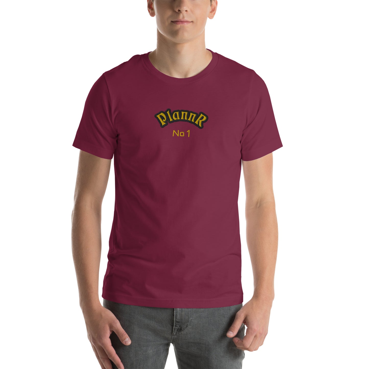 Herren T-Shirt Stickerei